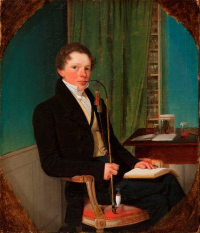 Porträt des Anatomen Henrik Carl Bang Bendz. Der Bruder des Künstlers von Wilhelm Bendz